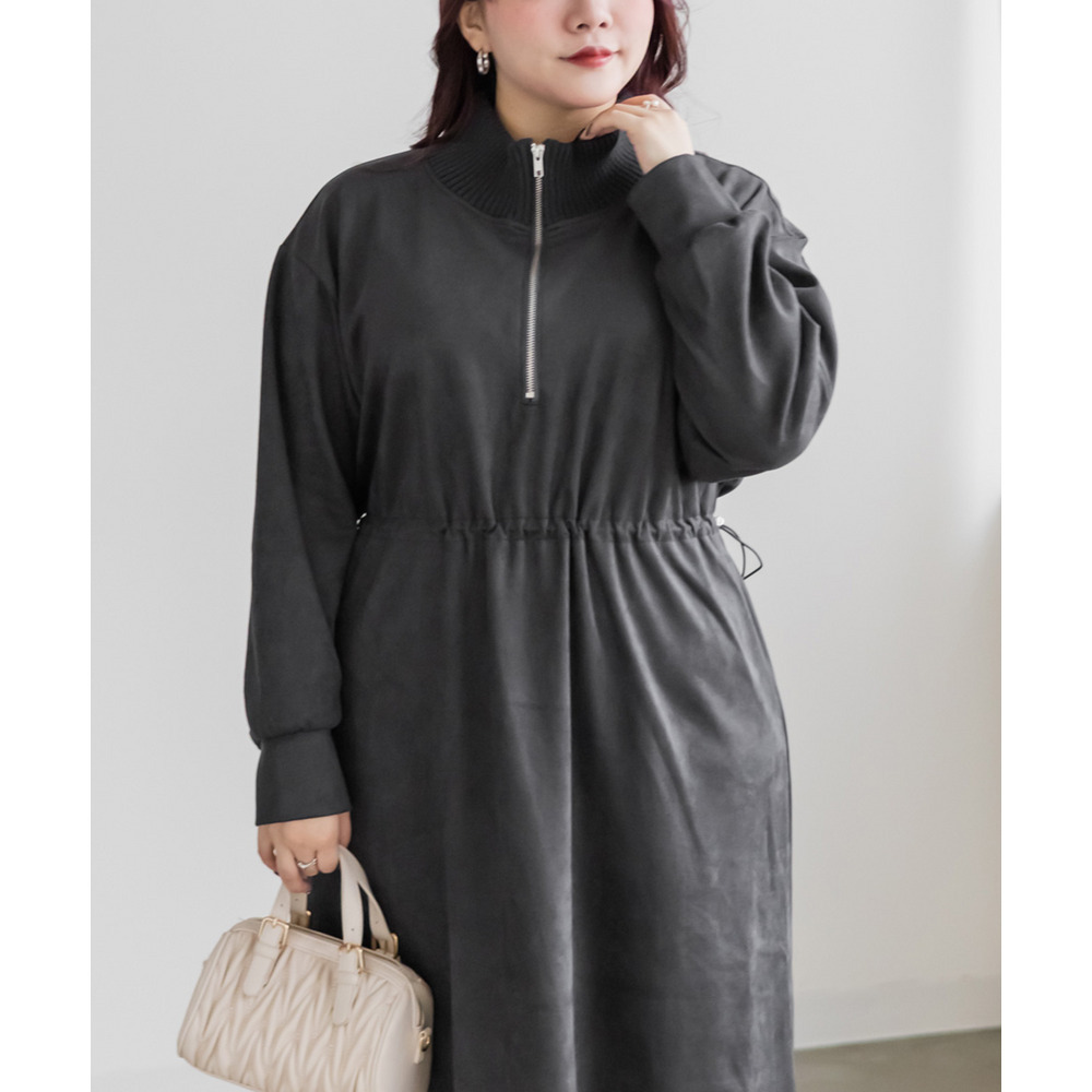 スエードポンチドロストワンピース2