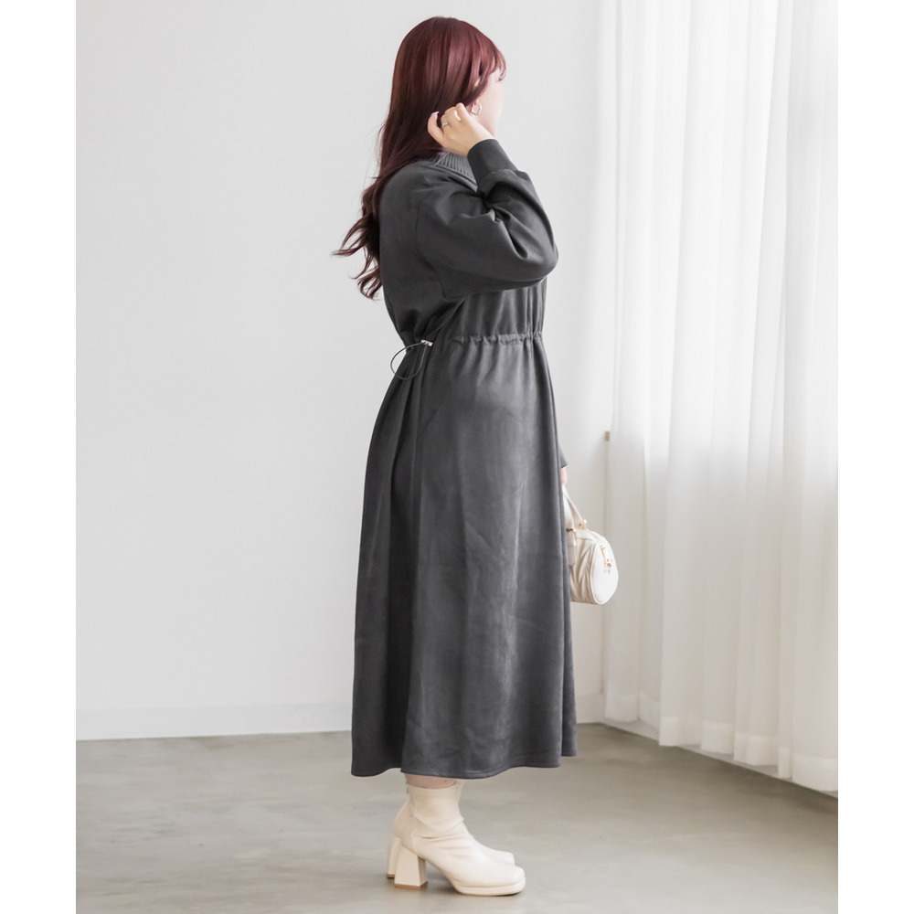 スエードポンチドロストワンピース3