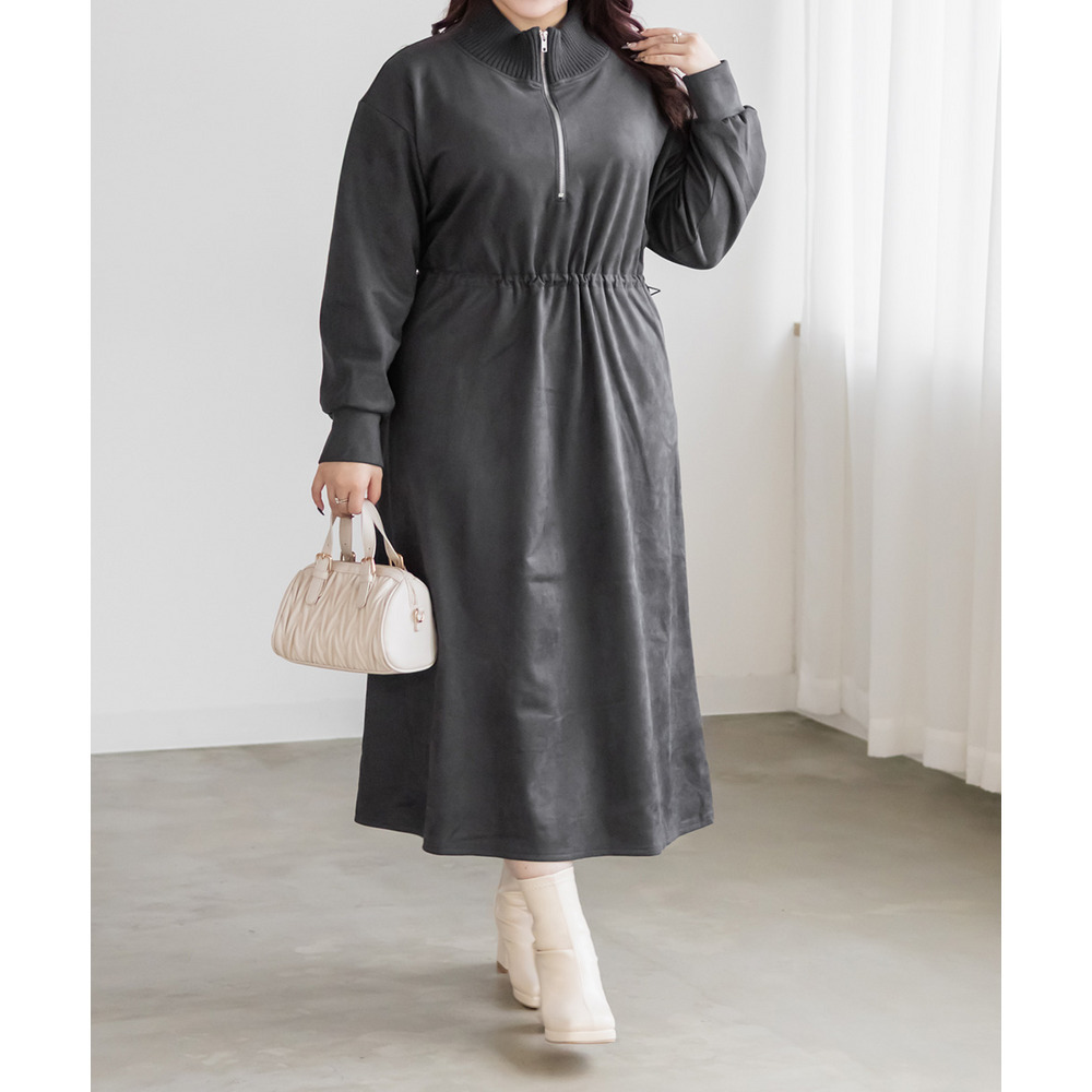 スエードポンチドロストワンピース5