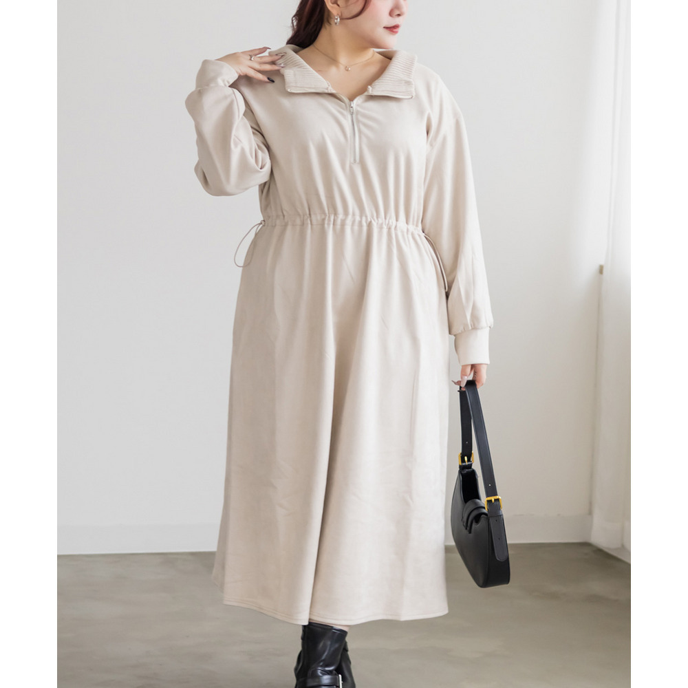 スエードポンチドロストワンピース6