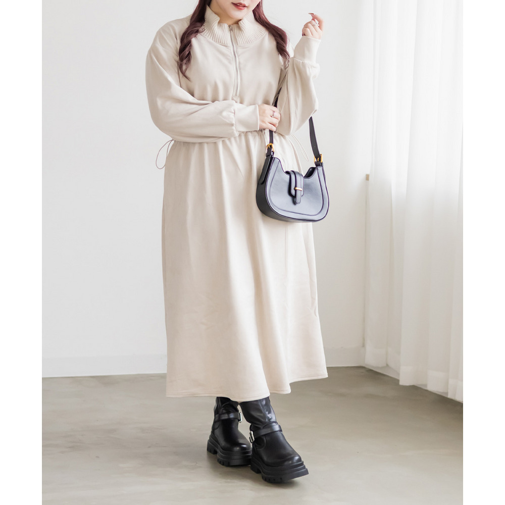 スエードポンチドロストワンピース8