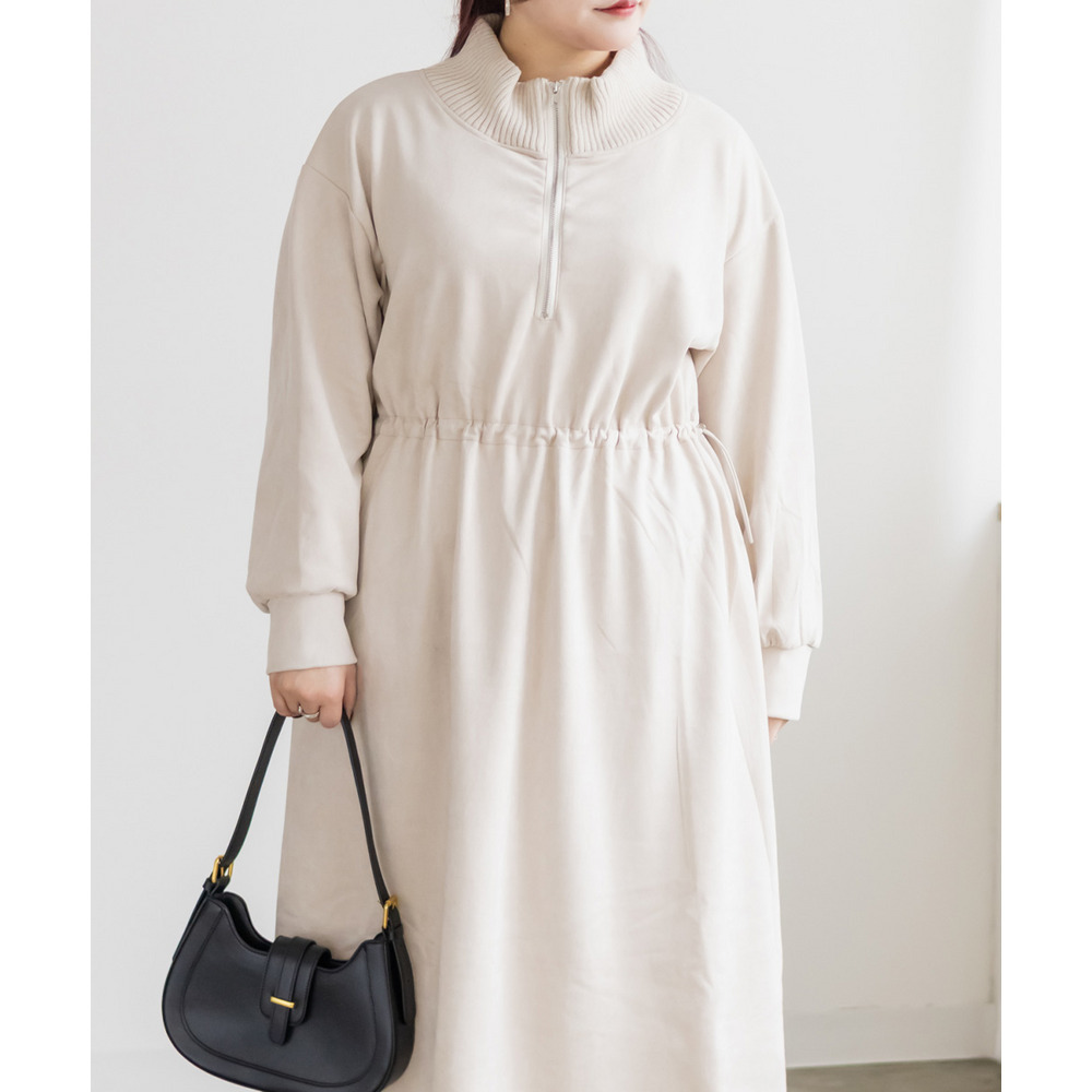 スエードポンチドロストワンピース9