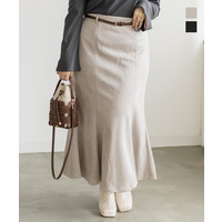 ベルト付きマーメイドスカート