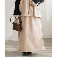 カットソースエードナロースカート