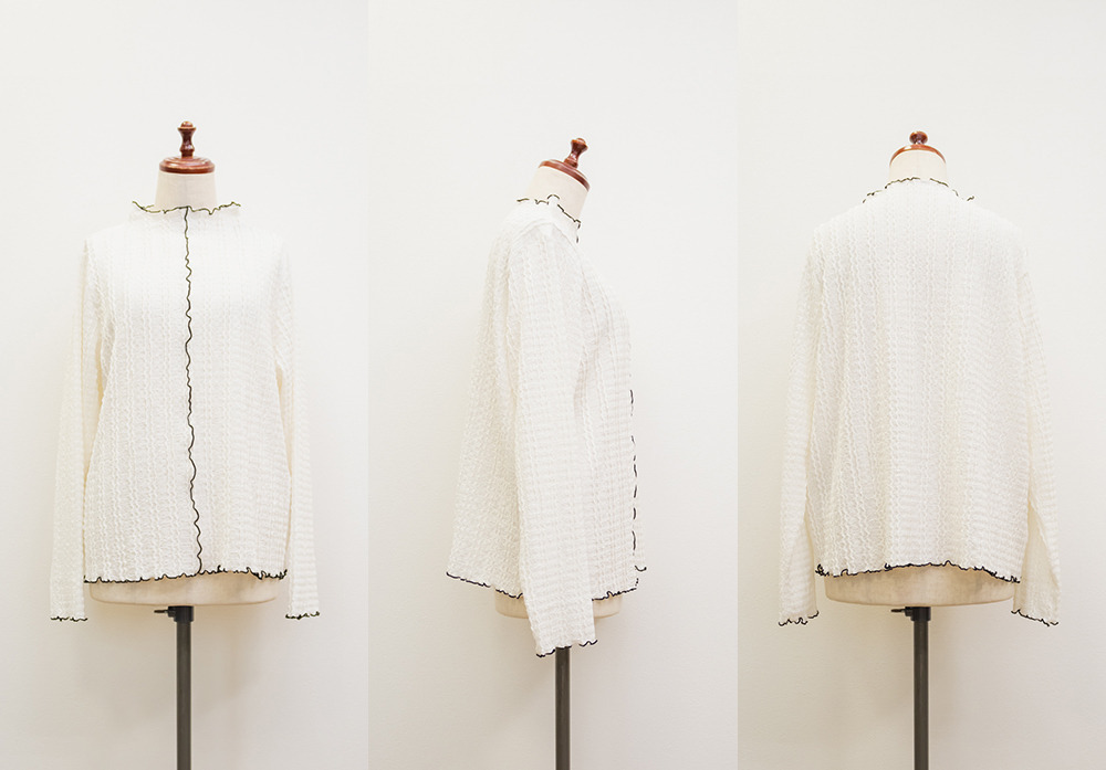 前後2WAYプチハイネック配色メロープルオーバー11