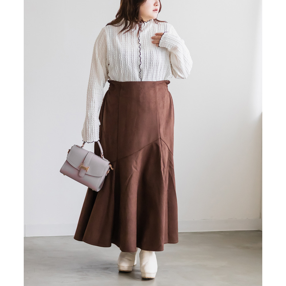 前後2WAYプチハイネック配色メロープルオーバー2