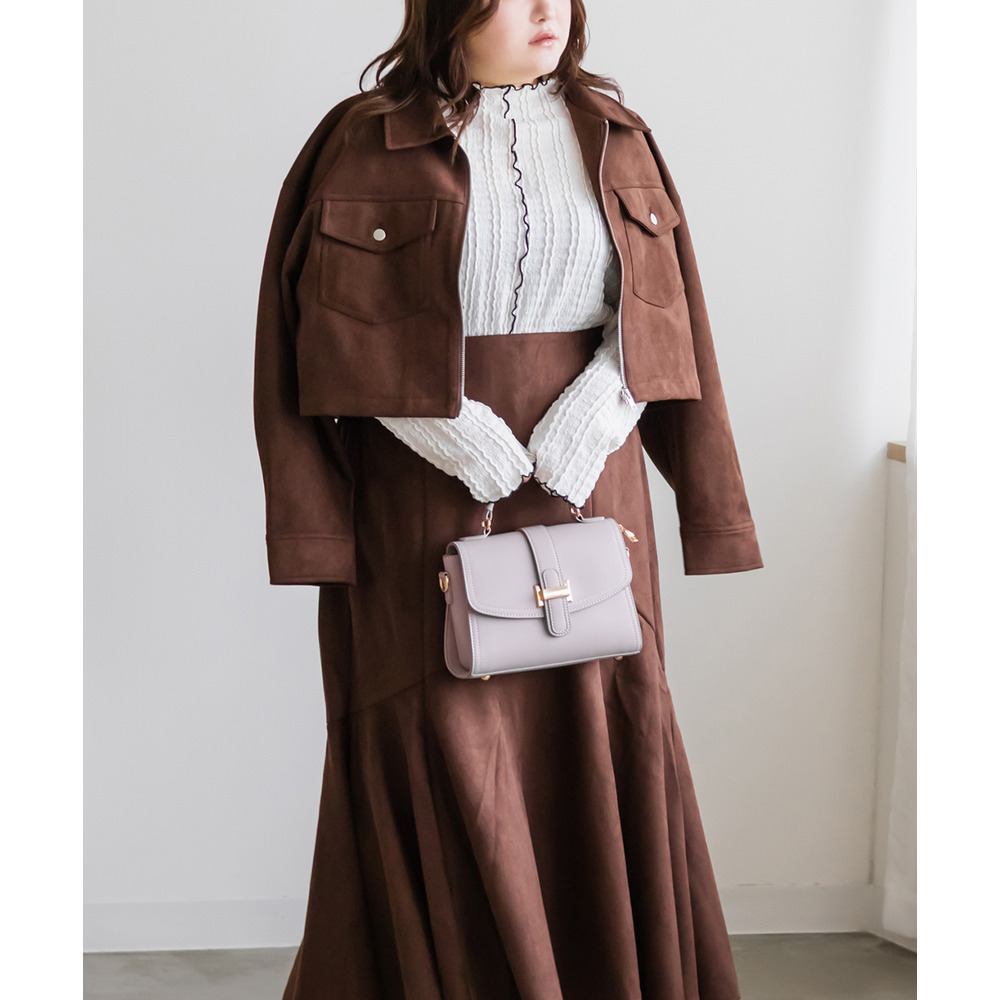 前後2WAYプチハイネック配色メロープルオーバー3