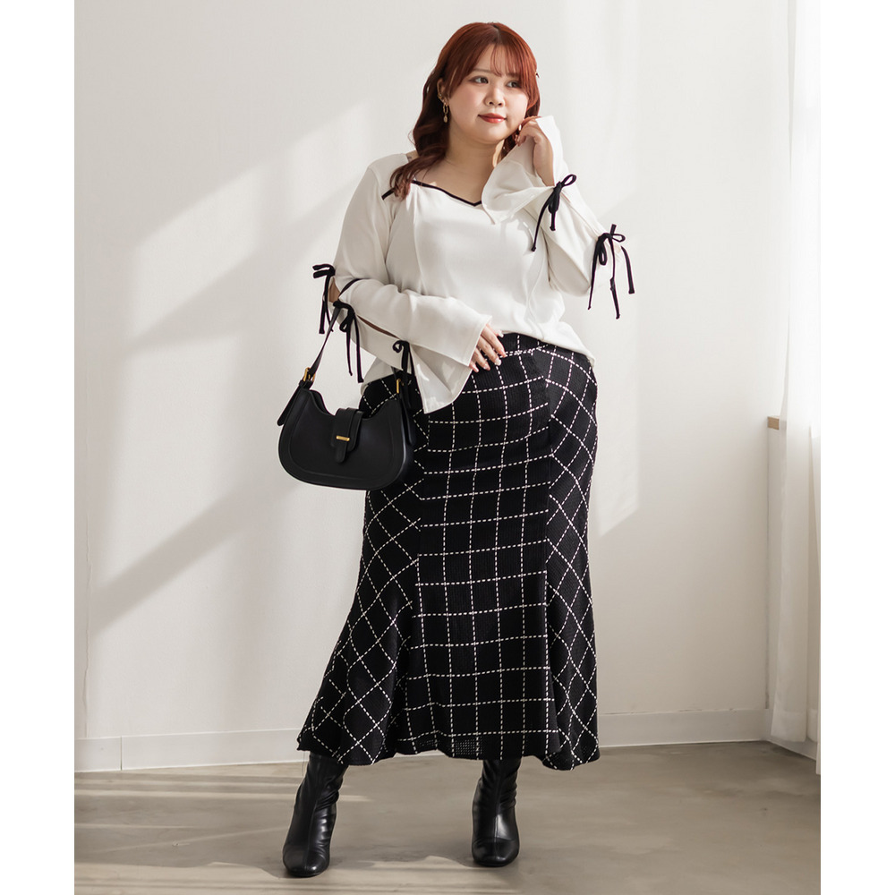 CLETTEオリジナル袖リボンハートネックカットソー6