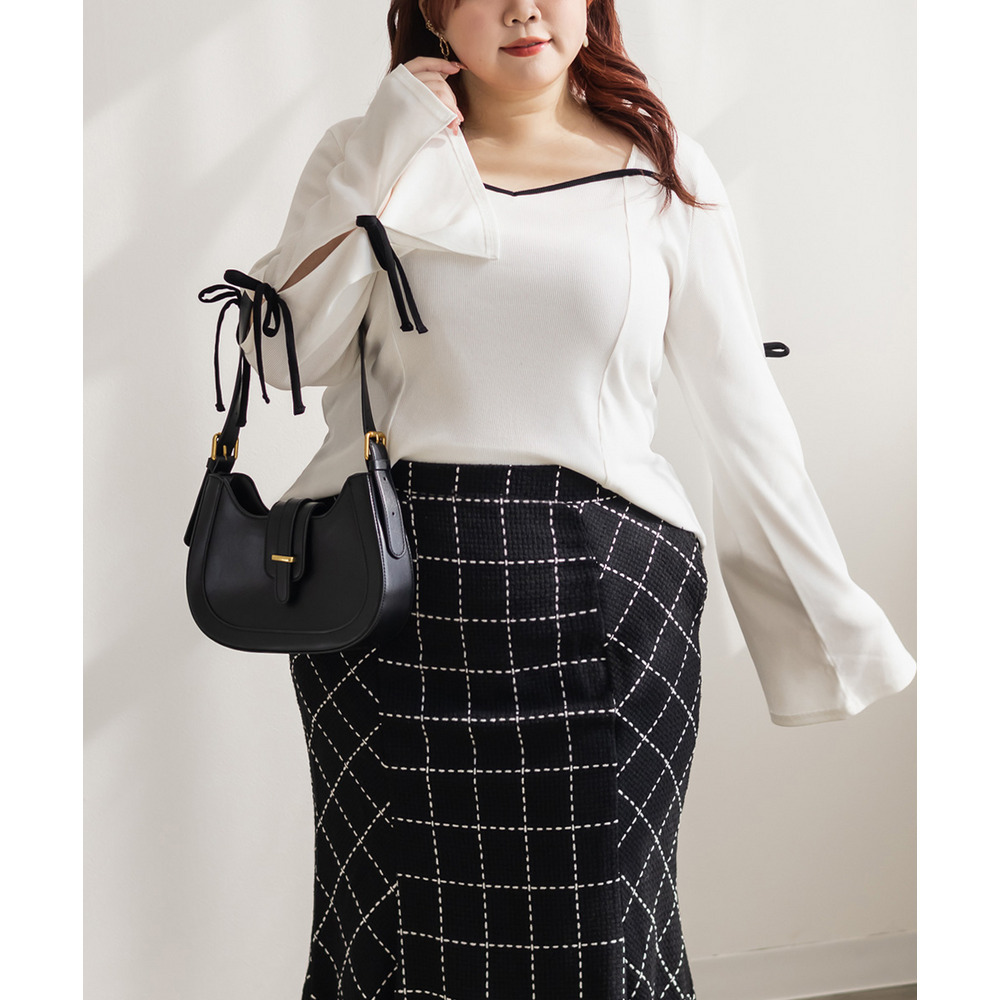 CLETTEオリジナル袖リボンハートネックカットソー8