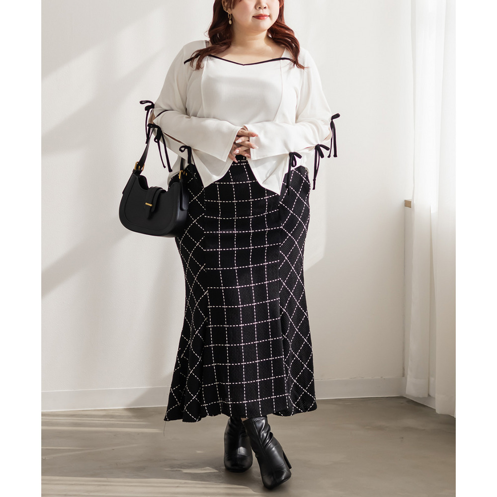 CLETTEオリジナル袖リボンハートネックカットソー9