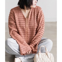 CLETTEオリジナルフロントホックウェーブカットソーカーディガン