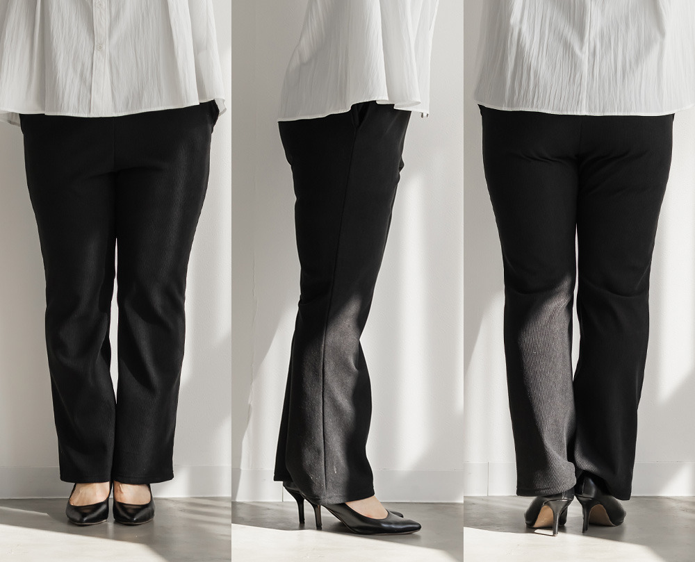 カットコール裏ベロアフレアパンツ12