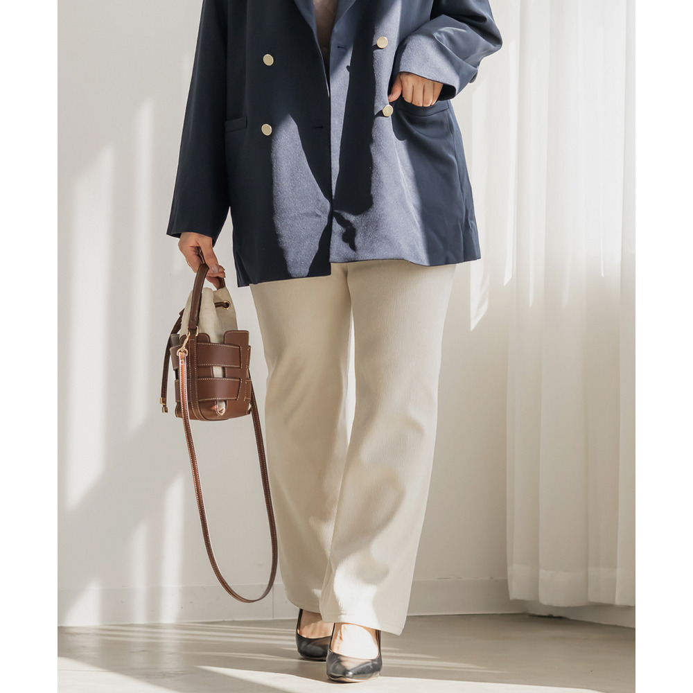 カットコール裏ベロアフレアパンツ1