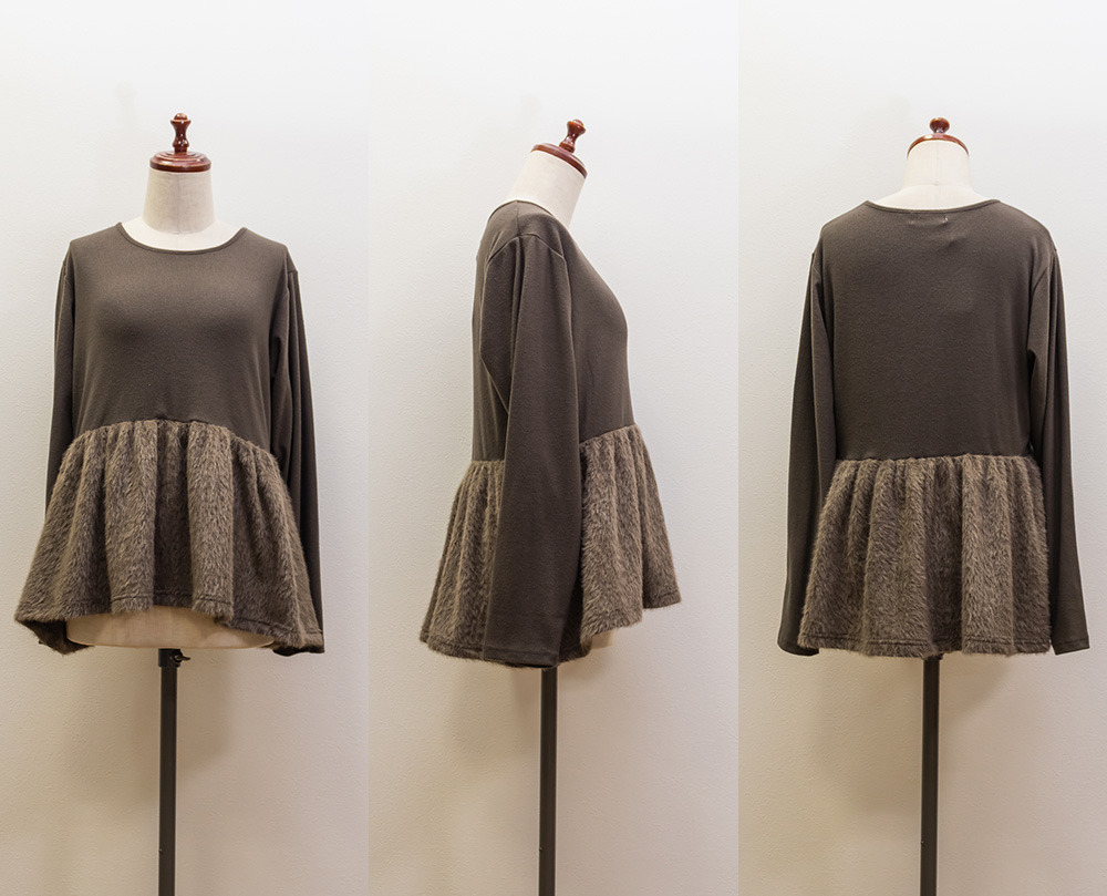 フェザードッキングペプラムトップス10