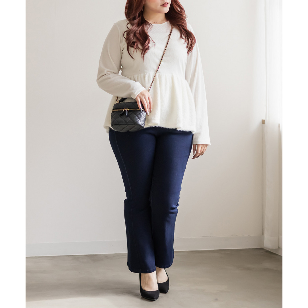 フェザードッキングペプラムトップス7