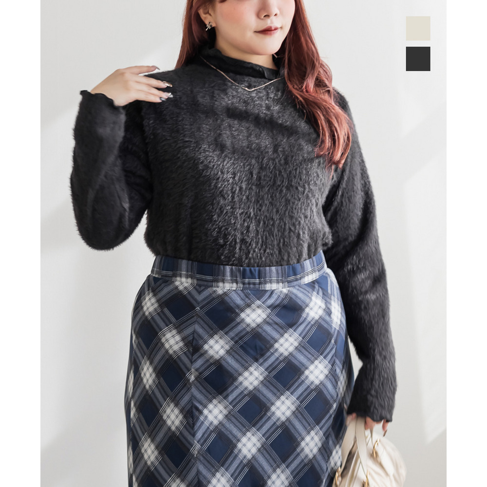 フェザータートルネックプルオーバー1