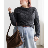 フェザードレープニットプルオーバー