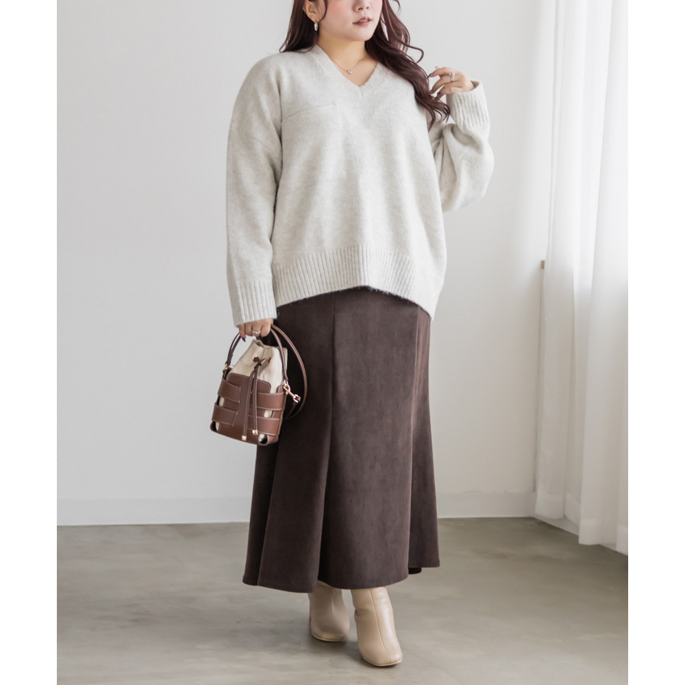 ウール調マーメイドスカート2