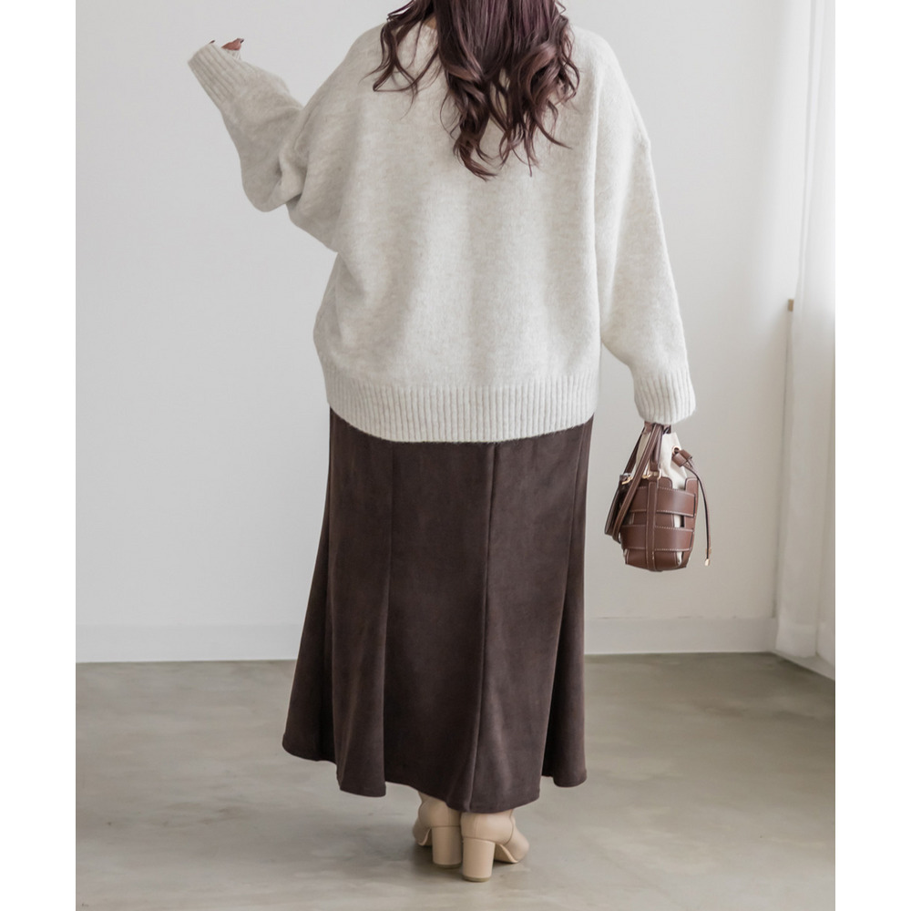 ウール調マーメイドスカート3