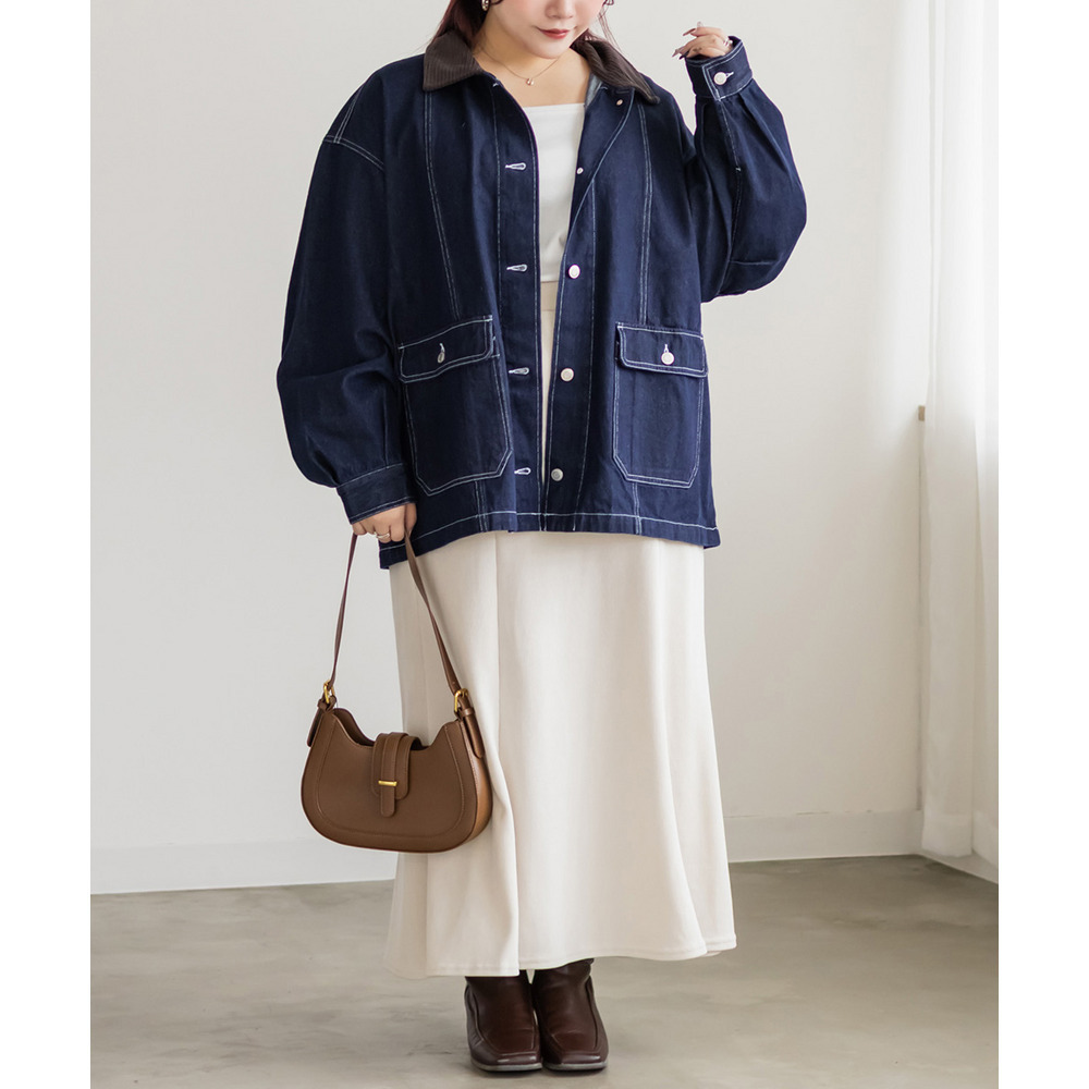 ウール調マーメイドスカート6