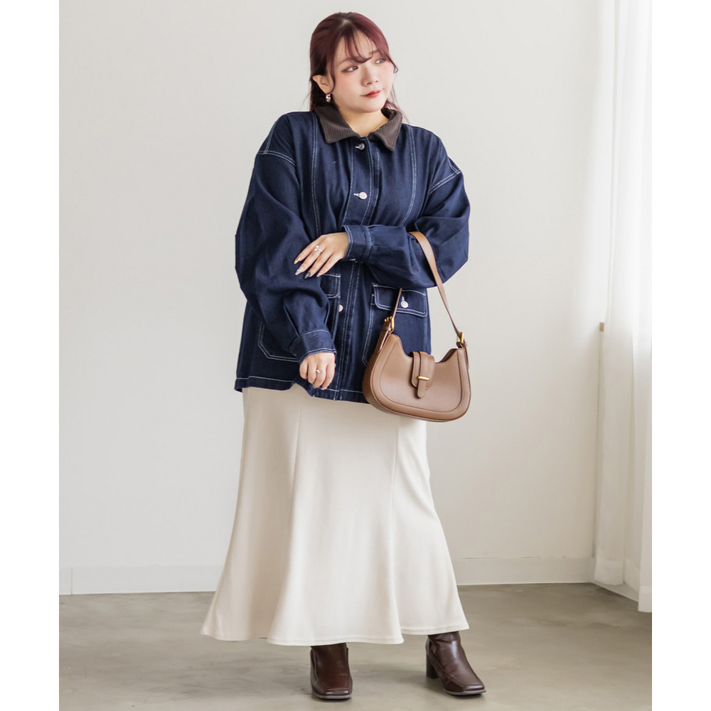 ウール調マーメイドスカート7