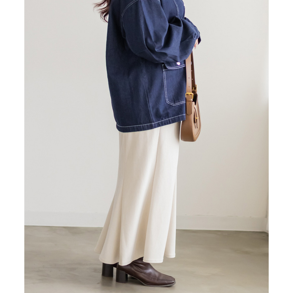 ウール調マーメイドスカート8