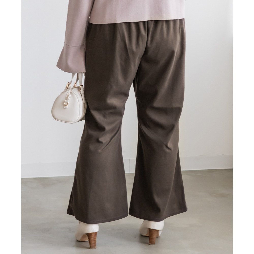 ウール調フレアパンツ3