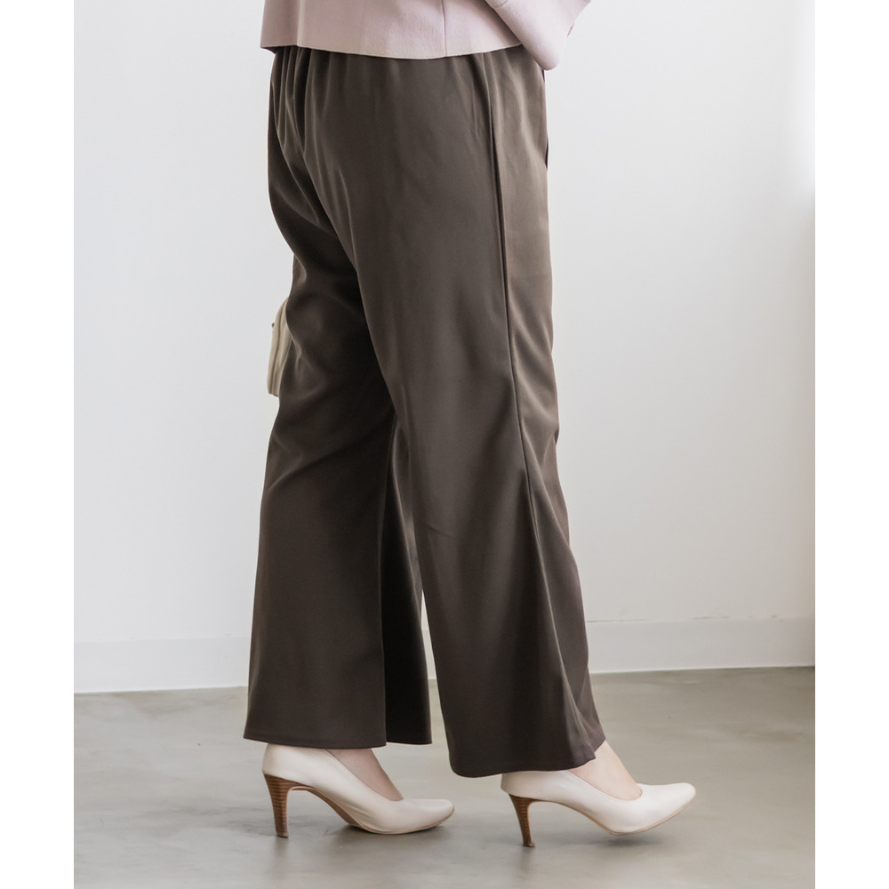 ウール調フレアパンツ4