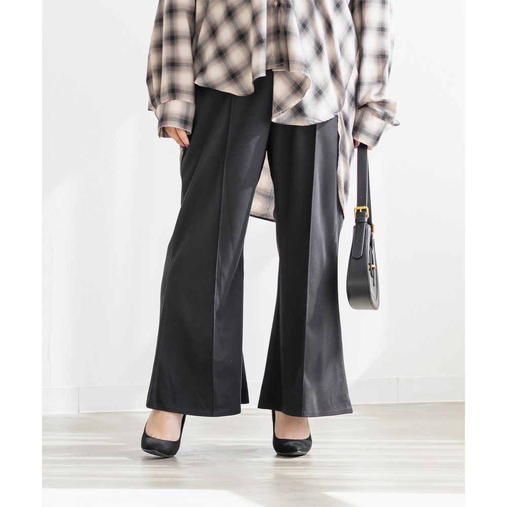 ウール調フレアパンツ6