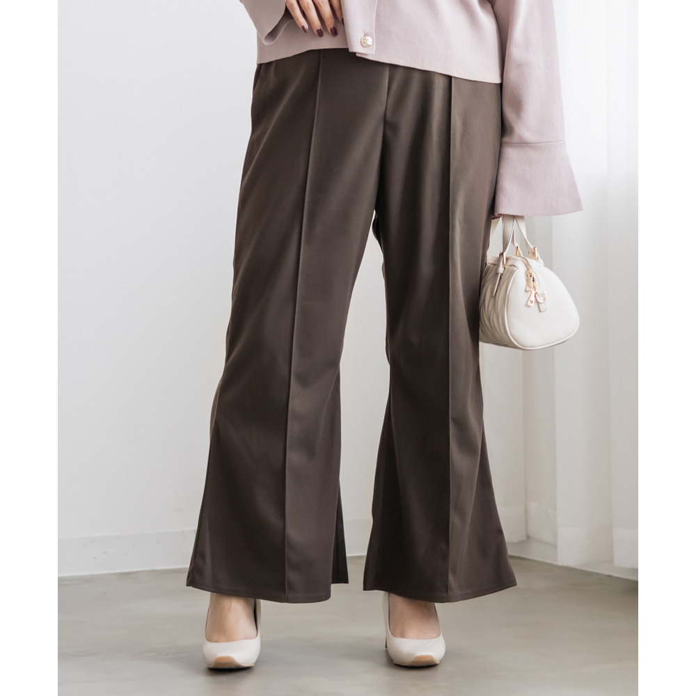 ウール調フレアパンツ1