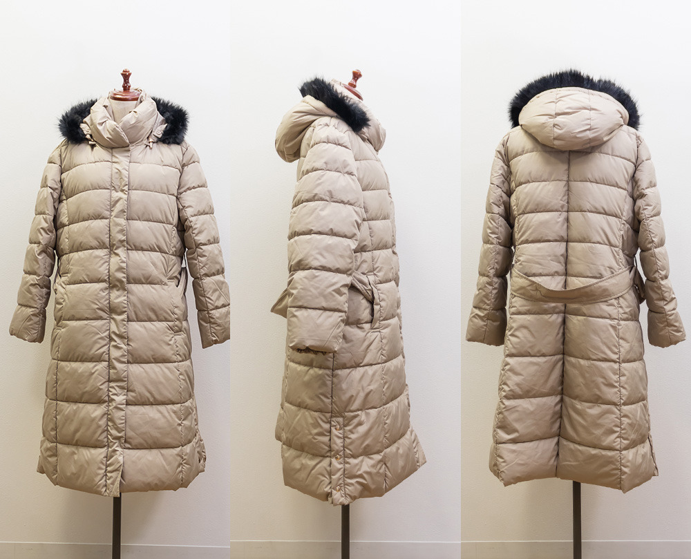 ファーフード付きロングコート14