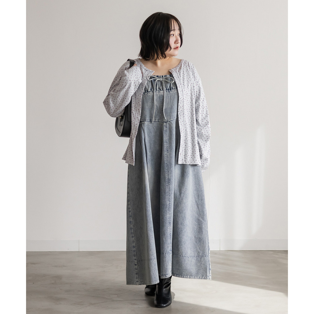 小花柄トップス&カーディガンセット10