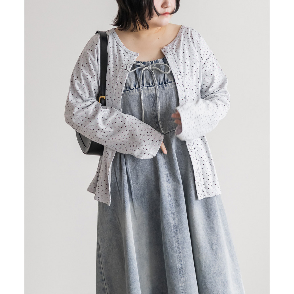 小花柄トップス&カーディガンセット11