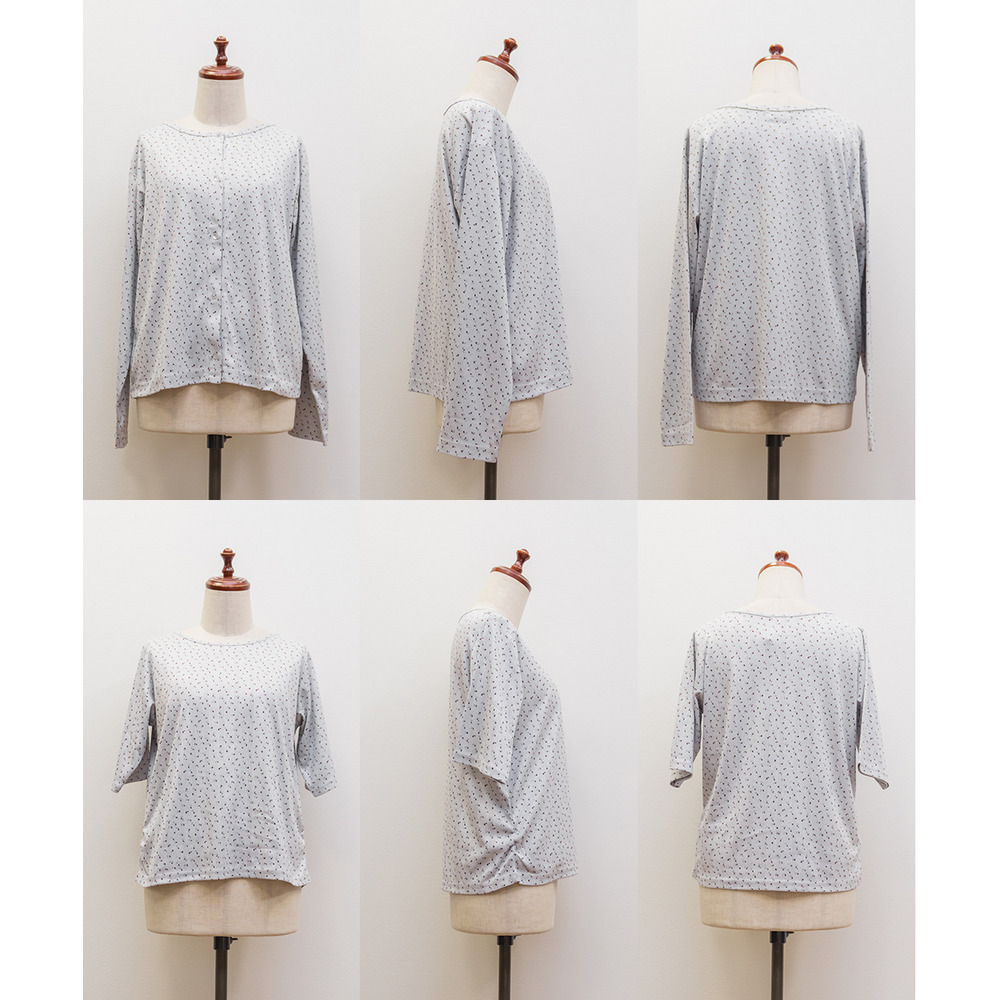 小花柄トップス&カーディガンセット14