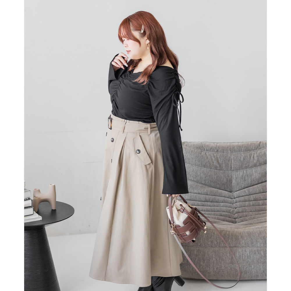 CLETTEオリジナルギャザーデザインカットソー10