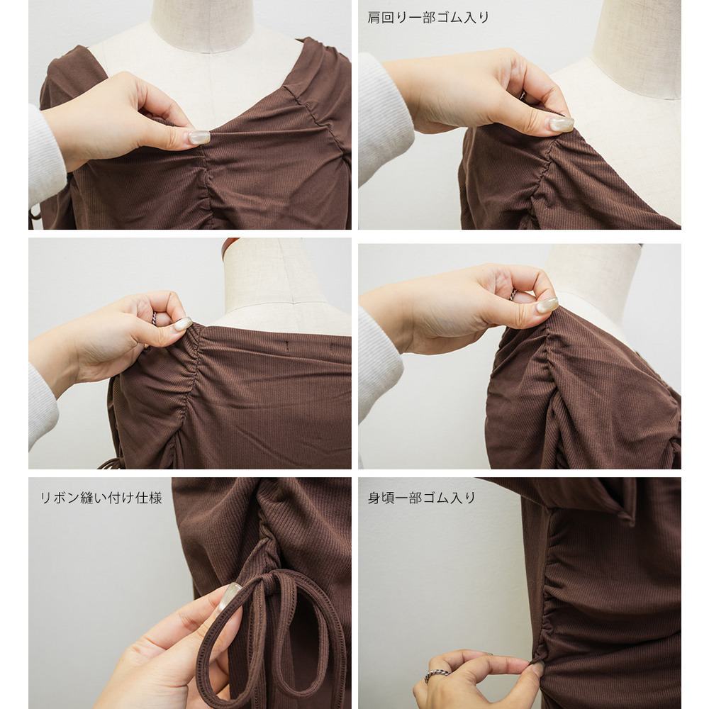 CLETTEオリジナルギャザーデザインカットソー17