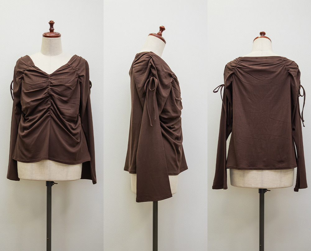 CLETTEオリジナルギャザーデザインカットソー19