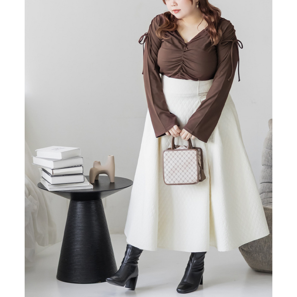 CLETTEオリジナルギャザーデザインカットソー3