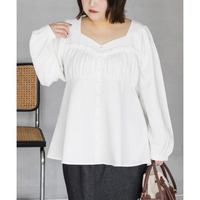 CLETTEオリジナルコルセット風切替フレアブラウス