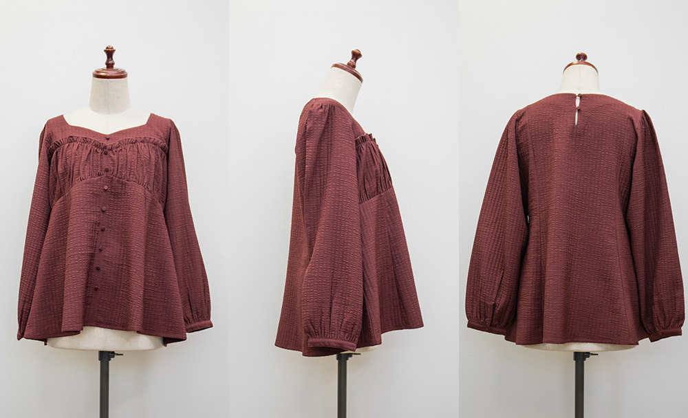 CLETTEオリジナルコルセット風切替フレアブラウス16