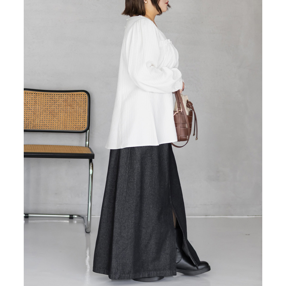 CLETTEオリジナルコルセット風切替フレアブラウス8