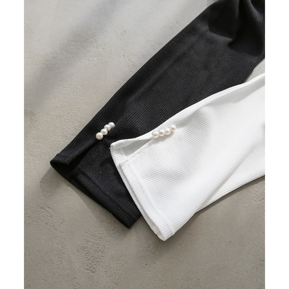 CLETTEオリジナル袖口パールリブカットソー11