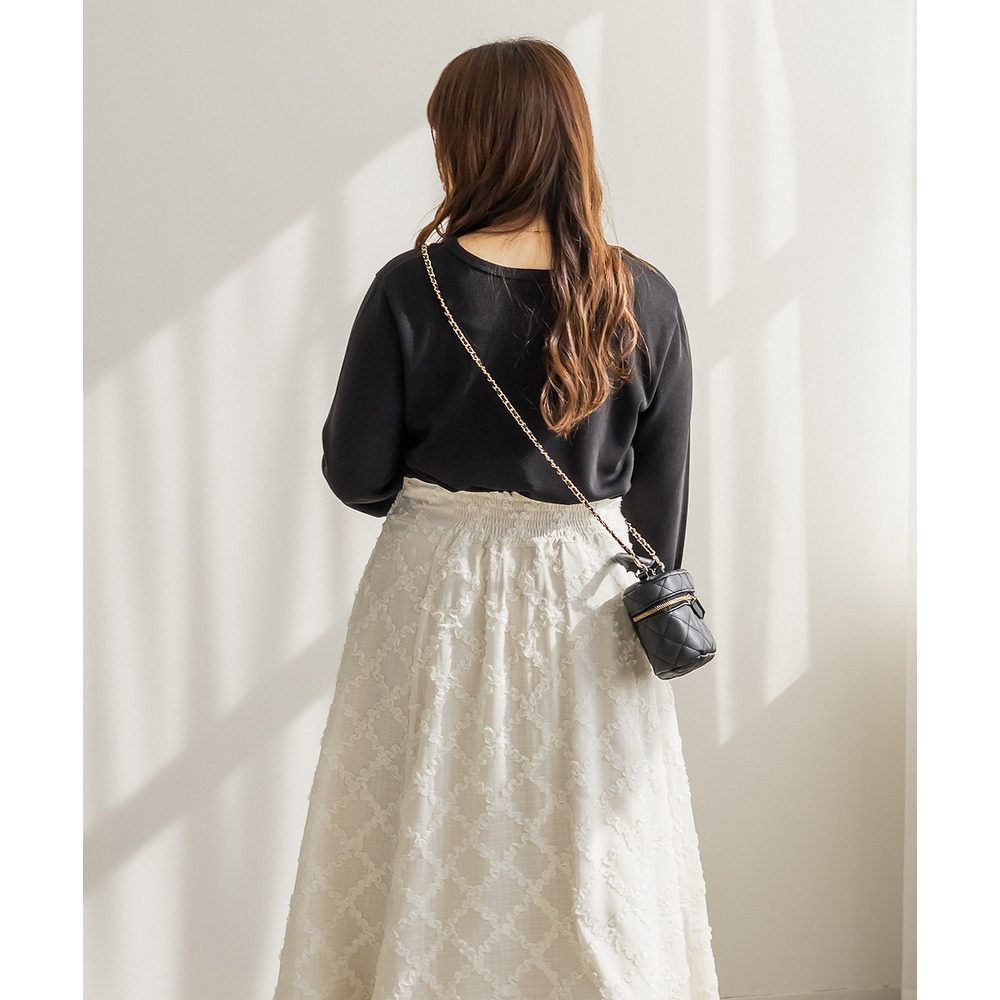 CLETTEオリジナル袖口パールリブカットソー4