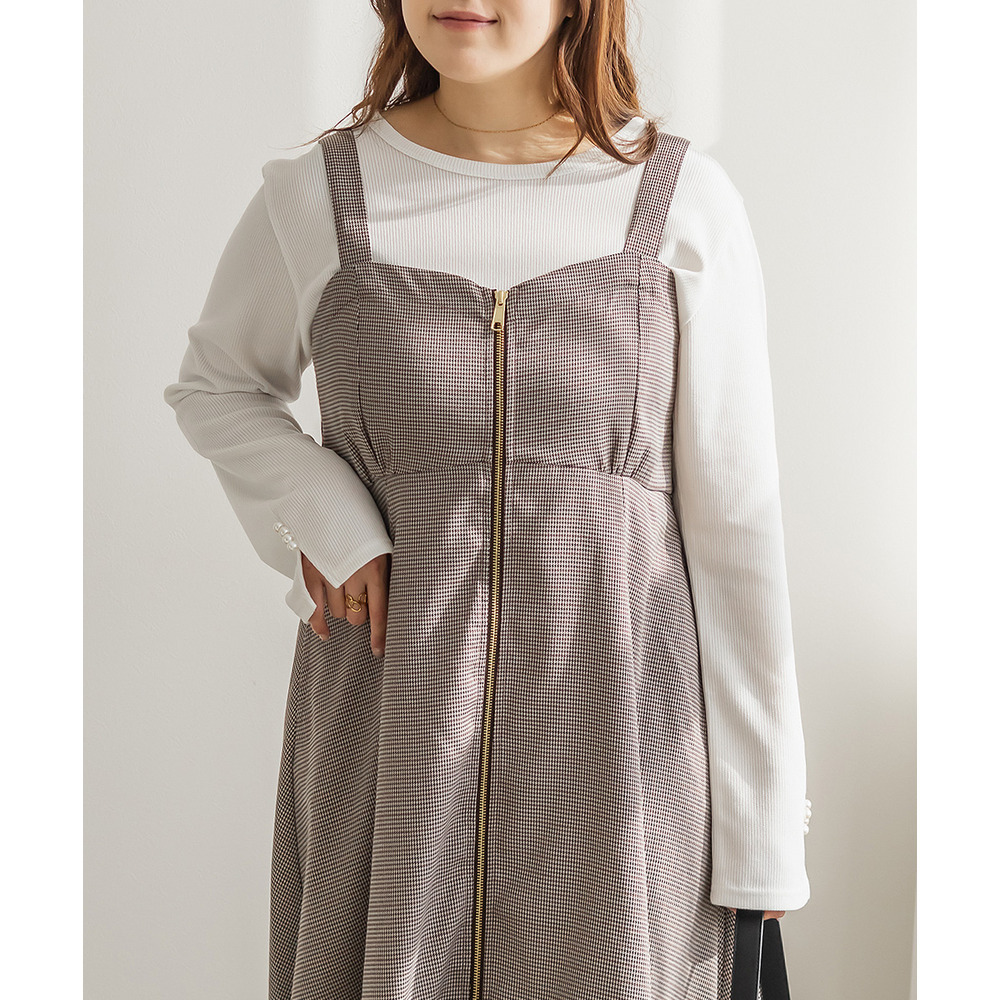 CLETTEオリジナル袖口パールリブカットソー1