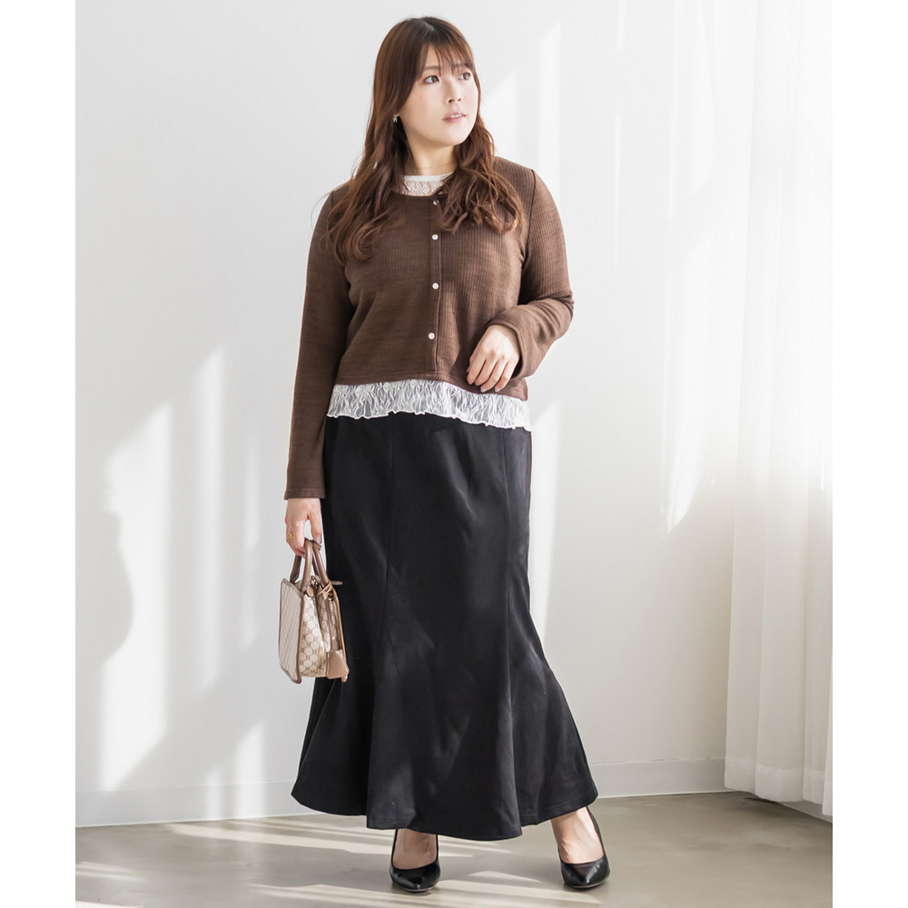 フロントボタンレースドッキングプルオーバー2