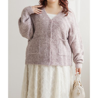 CLETTEオリジナルミックスニットVネックカーディガン