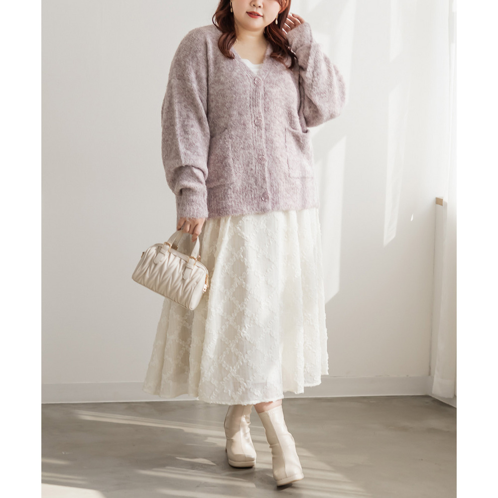 CLETTEオリジナルミックスニットVネックカーディガン7