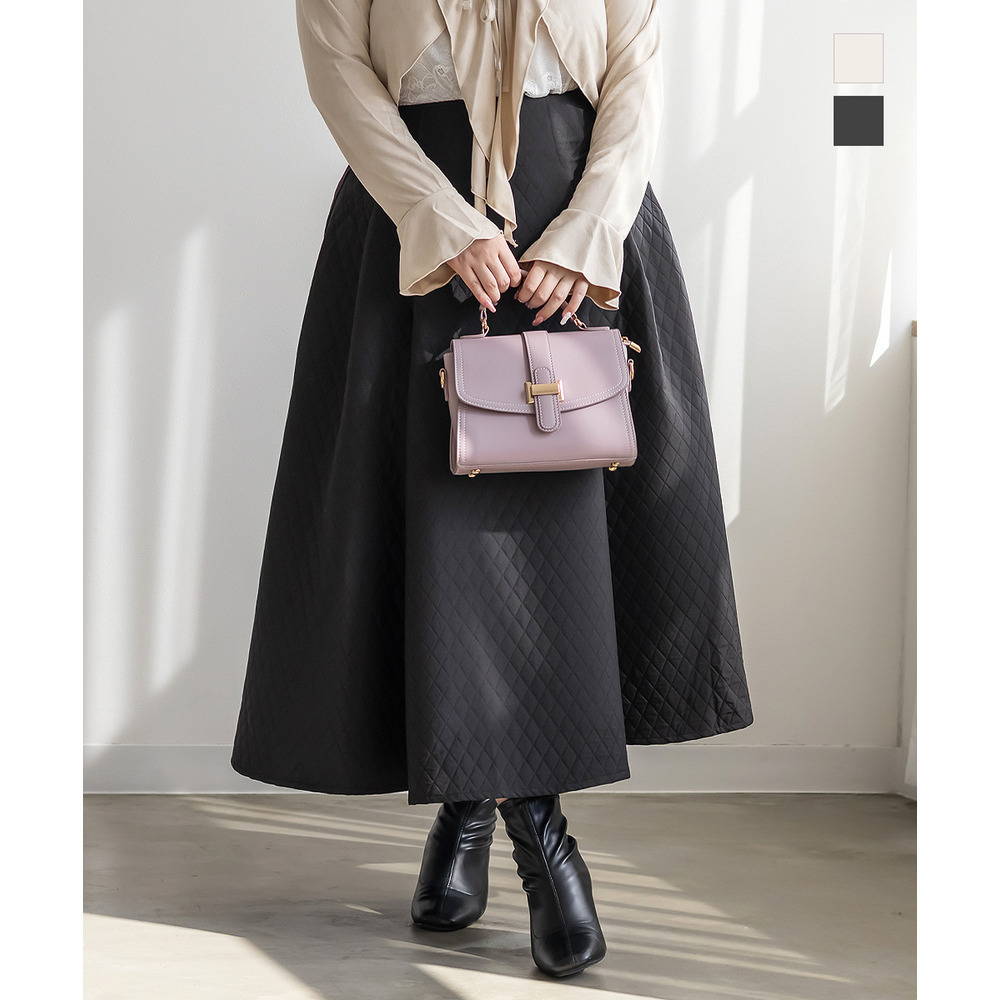 ダイヤキルトフレアスカート1