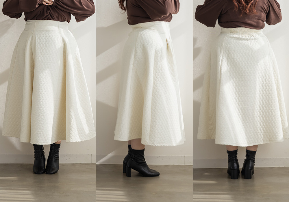 ダイヤキルトフレアスカート11