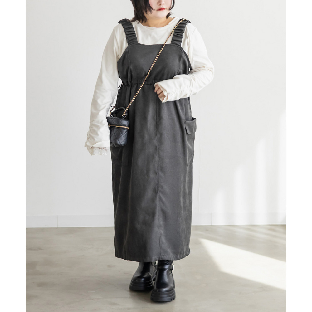 サイドポケットジャンスカワンピース1